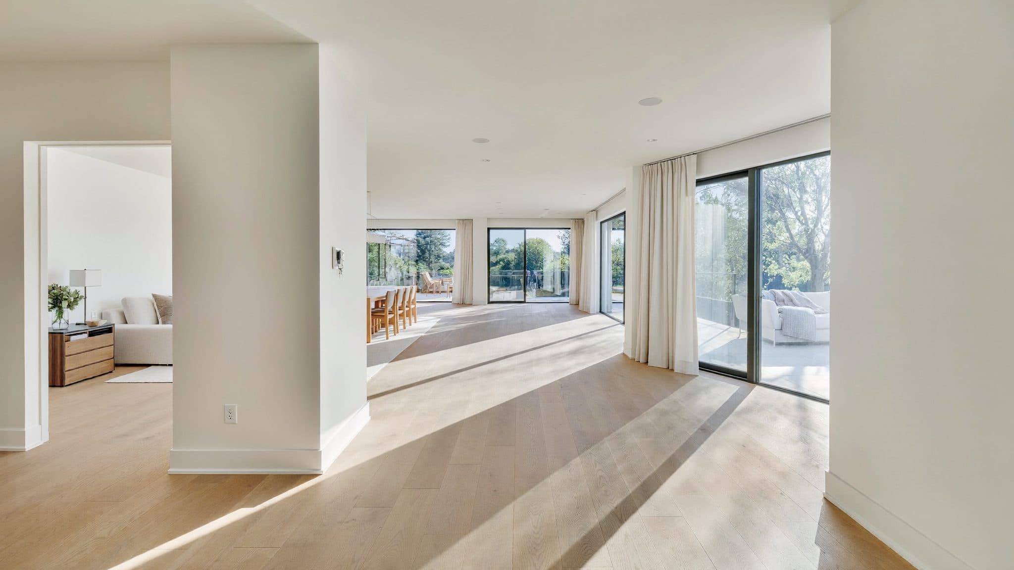 Bright, open remodeled living space